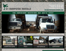 Tablet Screenshot of a1dumpsterrentals.com